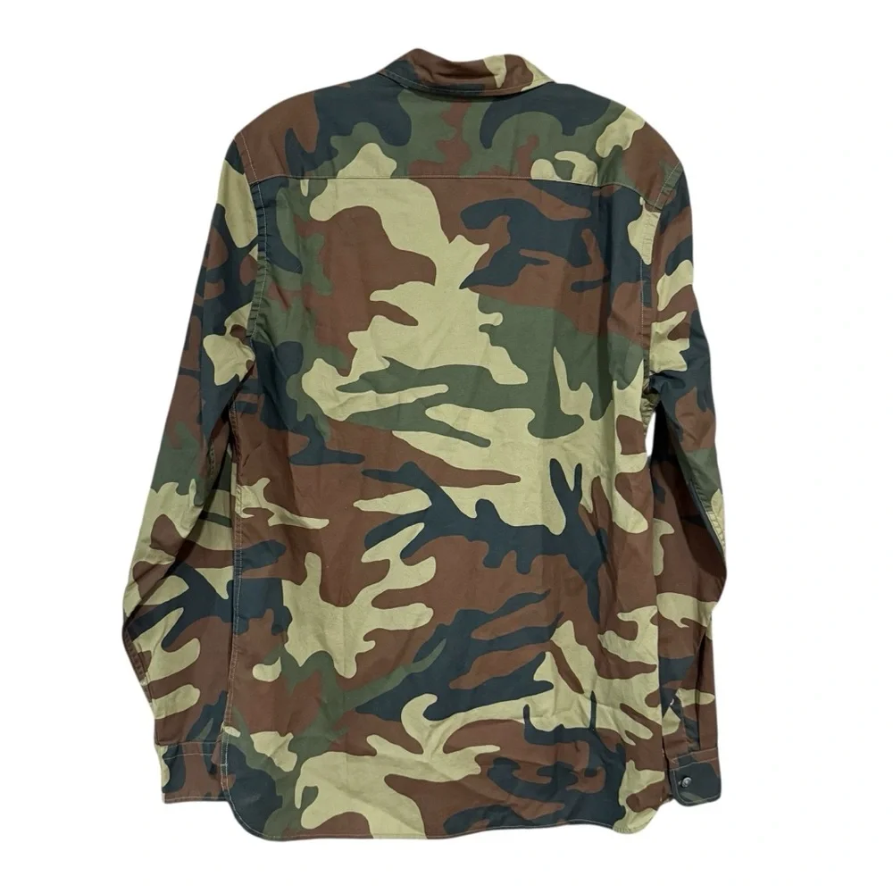 Levi’s Supima Camo Shirt Green Utility Gorpcore Streetwear Men’s M Outdoor
